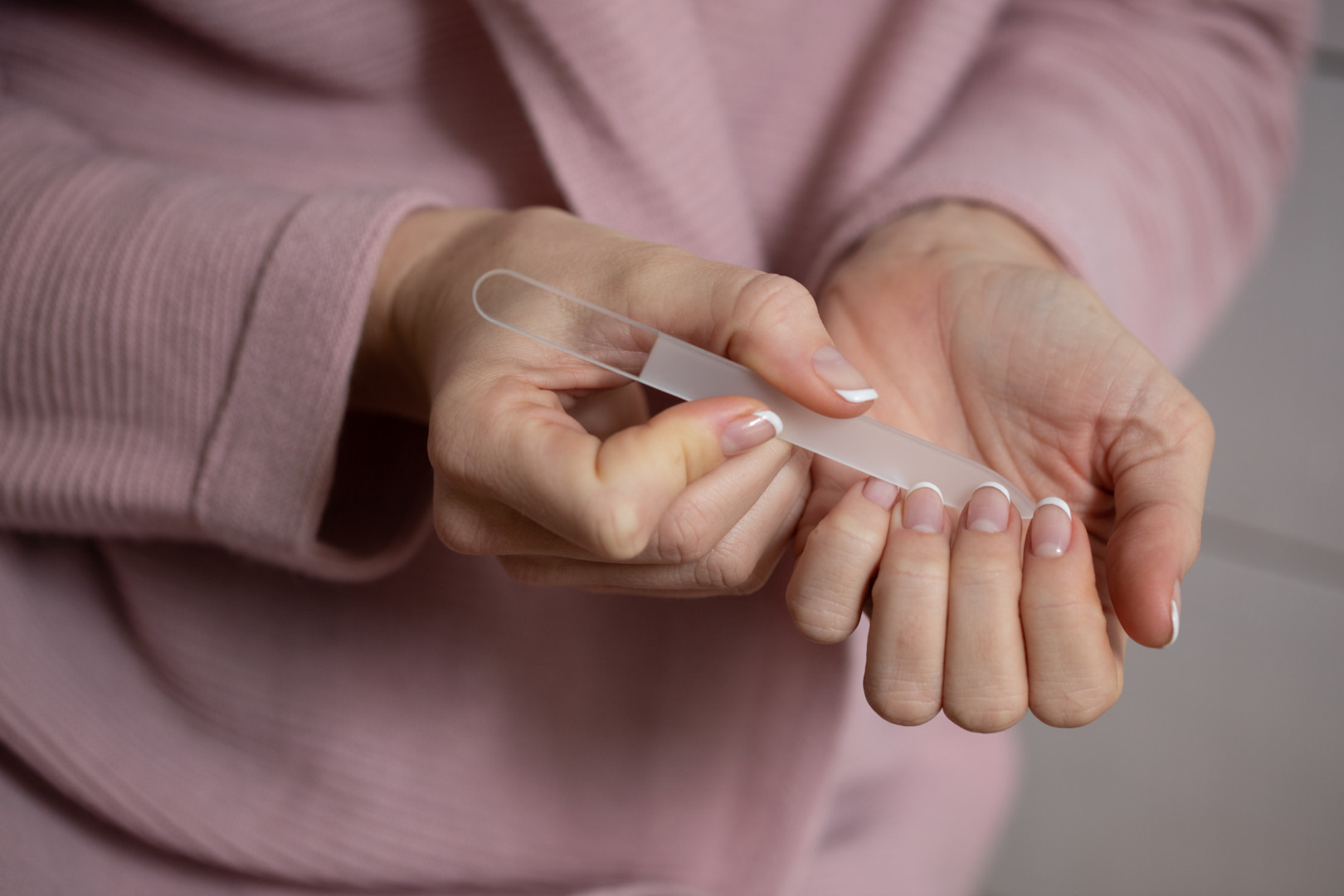 Czech glass nail files - production