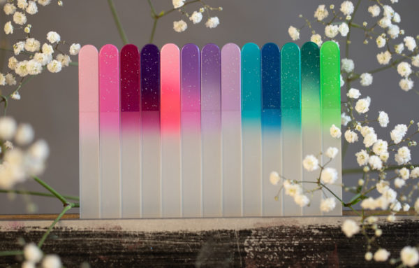Glass nail files - colour palette